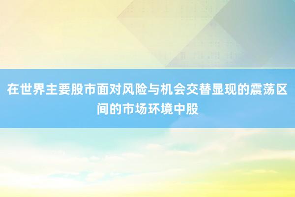 在世界主要股市面对风险与机会交替显现的震荡区间的市场环境中股